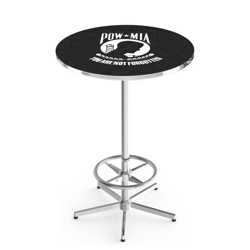 Round Metal Base Dining Table, POW-MIA