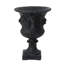 Urne à fleurs avec aspect noir antique - Oxyde de magnésium, 17,3 L x 17,3 l 24H, oxyde pour divers espaces, 17,3 x 17,3 x 24 pouces-565832173