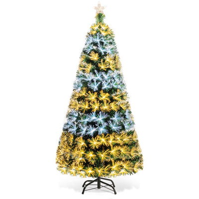 Lighted Pine Christmas Tree