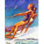 «Water Skier» par McClelland Barclay, reproduction sur toile tendue-15060454