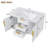36" Wall-Mounted Bathroom Vanity, Floating Storage Cabinet with 2 Drawers, Solid Wood