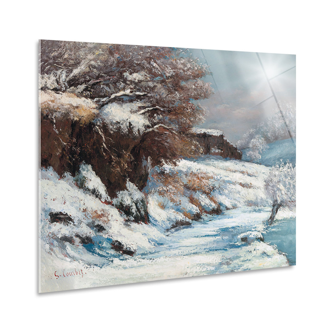 Acrylglasbild Snow Effect von Gustave Courbet