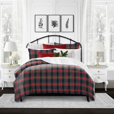 Royal Plaid Cotton Comforter Set