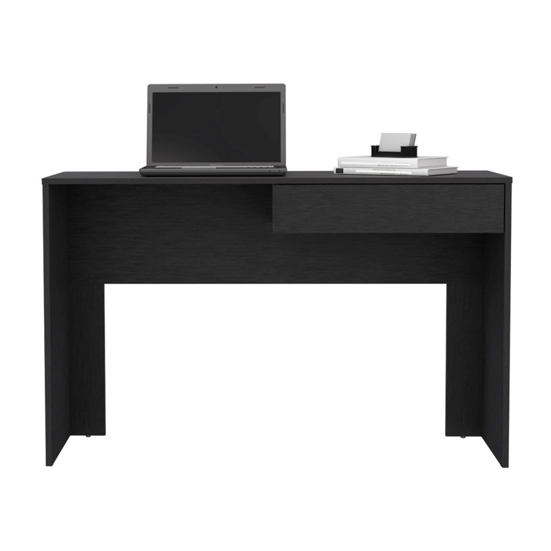Bureau d'écriture avec tiroir, noir, Noir