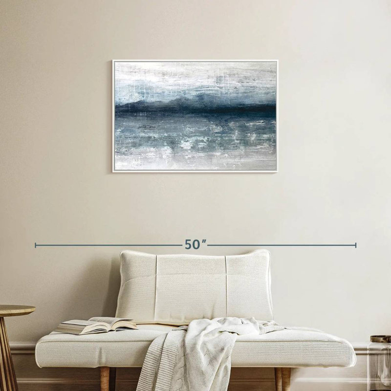 Horizon Clote, Cadre flottant blanc, 31 po x 21 po