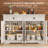 43.3"w Buffet Cabinet With 2 Drawer Wood Sideboard With Adjustable Shelf For Kitchen & Dining Room-691509932