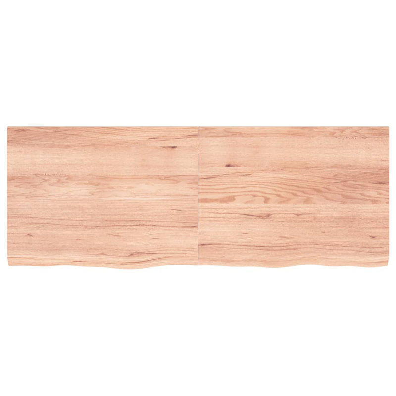 Harvans Oak Floating Shelf, 1.6" H x 63" W x 23.6" D