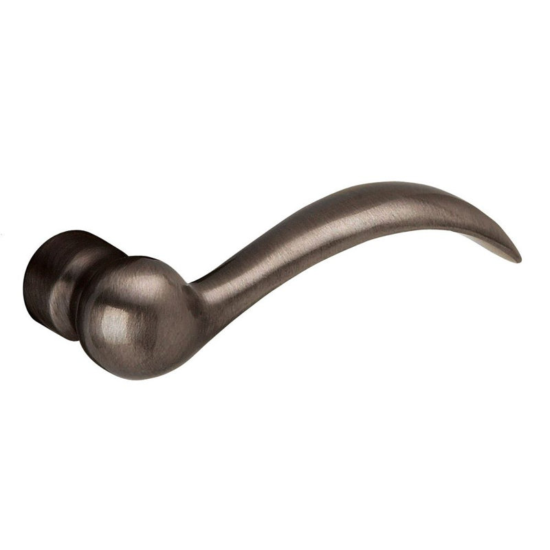 Beavertail Passage Door Lever with R030 Rose, Venetian Bronze