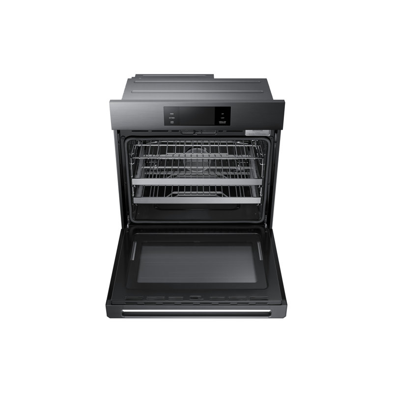 30" Single Wall Oven Steam, Contemporary, Graphite Stainless