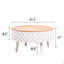 Table basse ronde avec rangement - table d'appoint relevable de 31,5 po, mobilier de salon Boho