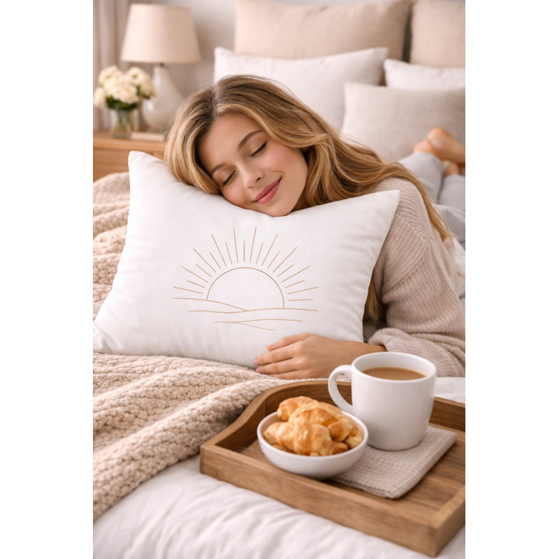 Indoor / Outdoor White Square Throw Pillow Cover