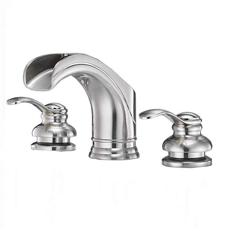 Widespread 2-handle Bathroom Faucet, Brushed Nickel