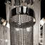 Lustre à chaîne de luxe - Éclairage suspendu moderne à niveaux de 29 po pour le vestibule et la salle à manger-1278221140