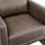 Chaise d'appoint rembourrée en similicuir-504142609