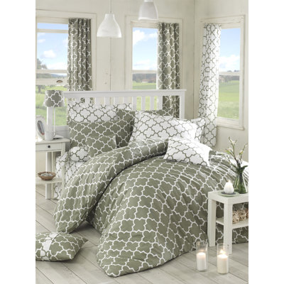 Rosalind Wheeler Pettisville Geometric Shapes Duvet Cover Set with Pillowcases