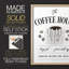 «Always Fresh Coffee House», reproduction encadrée - bois massif-2094326293-2094326299