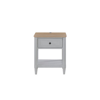 Petite table de chevet pour adolescent - ciment et sable