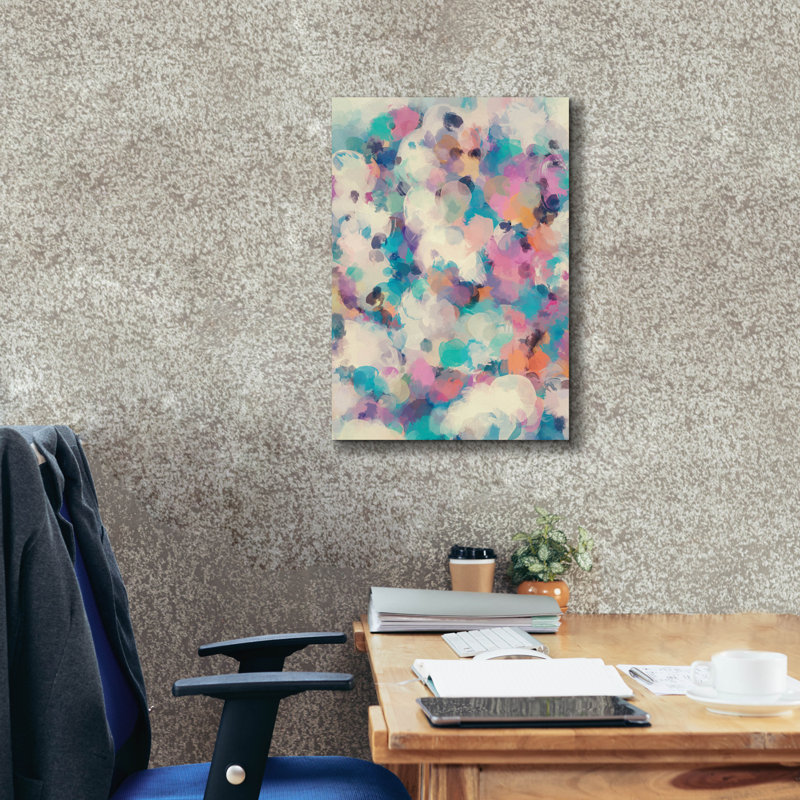«Abstract Colorful Flows 5», H 26 po x l 18 po x P 0,75 po