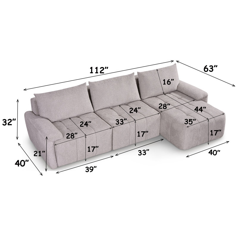 Canapé modulaire Dorcas