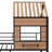 Metal Loft Bed With Roof, Window, Guardrail, Ladder-1566324934