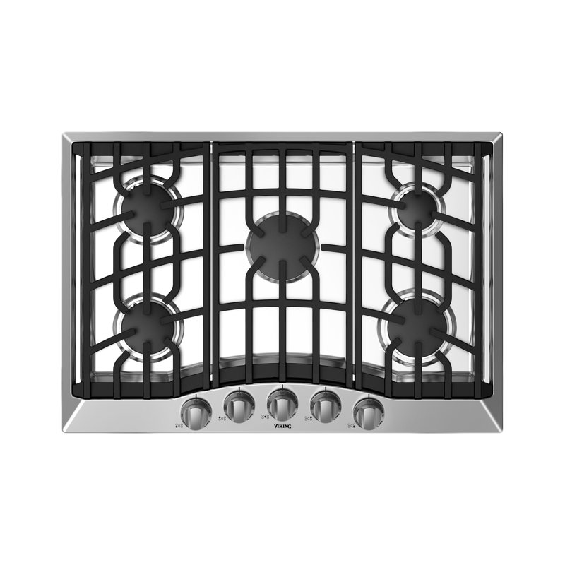 Viking30"W. Gas Cooktop-5 Burners-Stainless, Natural Gas