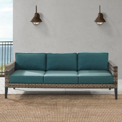 Spring 81.5'' Wicker Outdoor Patio Sofa