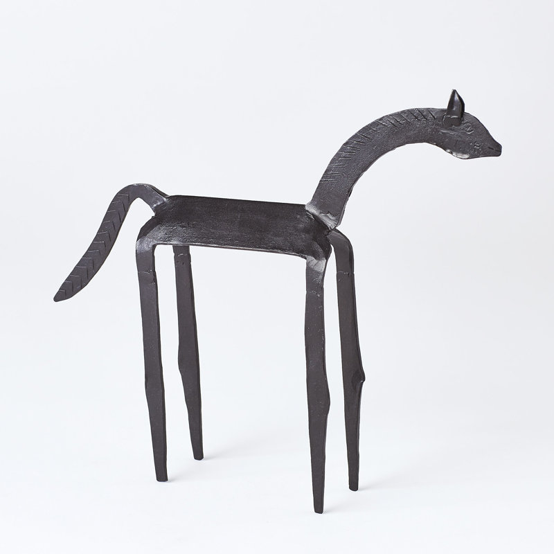 Primitive Iron Horse, 10'' H x 8.25'' W x 1.5'' D