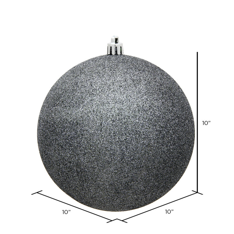 Décoration de boule décorative des Fêtes, Paillettes d'étain, H 10 po x l 10 po x P 10 po