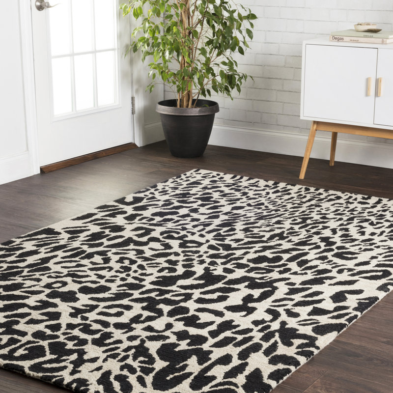 Masai Wool Animal Print Indoor Rug, Rectangle 5' x 7'6"