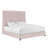 Solid Wood and Upholstered Low Profile Platform Bed-473526579-484596457