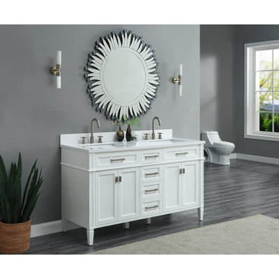 Ensemble de meuble-lavabo double 60 po