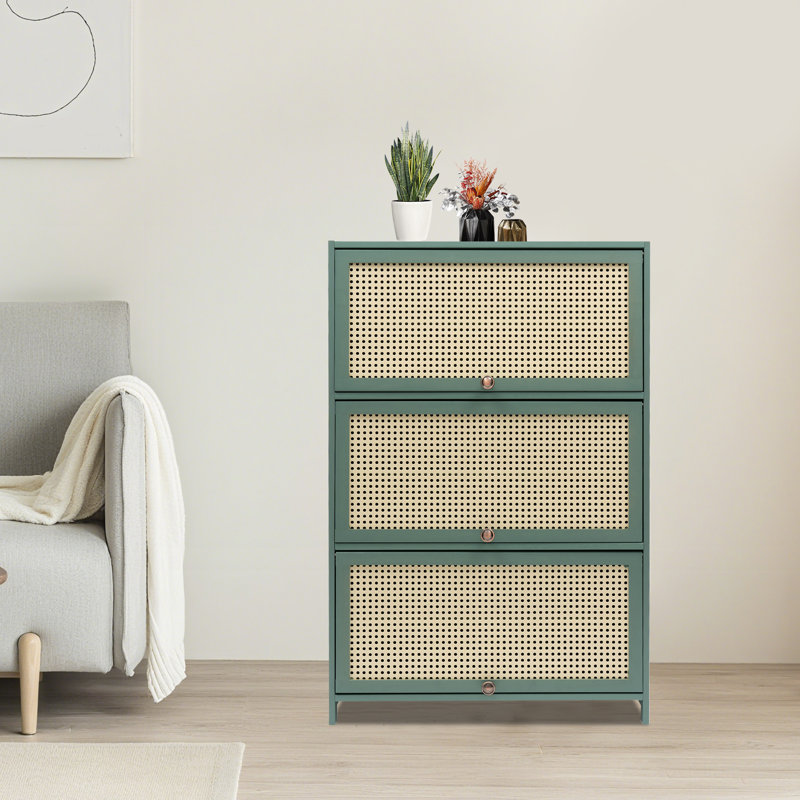 Étagère de rangement pour chaussures à 7 niveaux en bambou