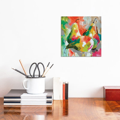 Sunlit Pears by Amanda J. Brooks - Wrapped Canvas Painting