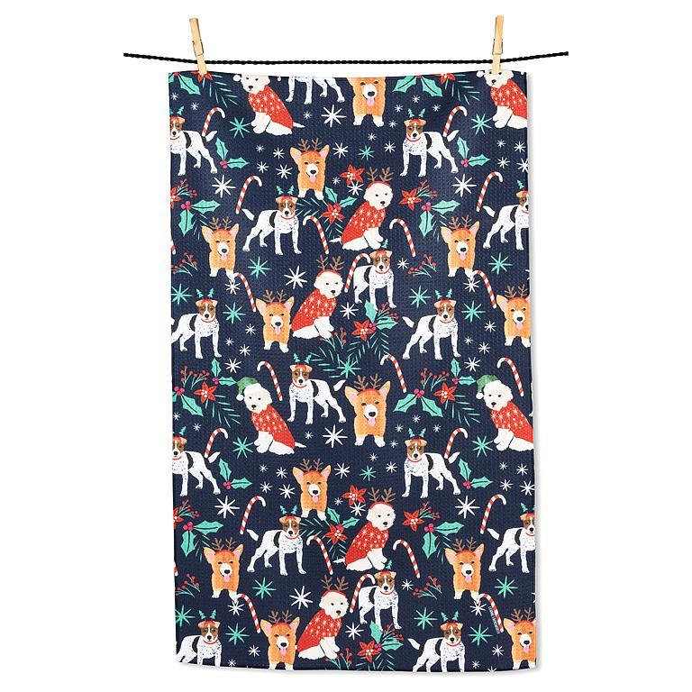 Serviette de cuisine Holiday Dogs