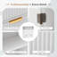 Armoire murale cannelée avec tiroirs, armoire de rangement en bois avec tablette réglable et compartiment ouvert, rangement mural pour salle de bain, cuisine ou buanderie-623249593
