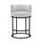 26"Sculptural Swivel Counter Stool Modern Barrel-Back With Cylindrical Metal Frame-1837159313