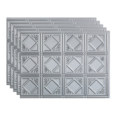 FASÄDE Traditional Style/Pattern 4 Decorative Vinyl Backsplash 15 sq ft Kit
