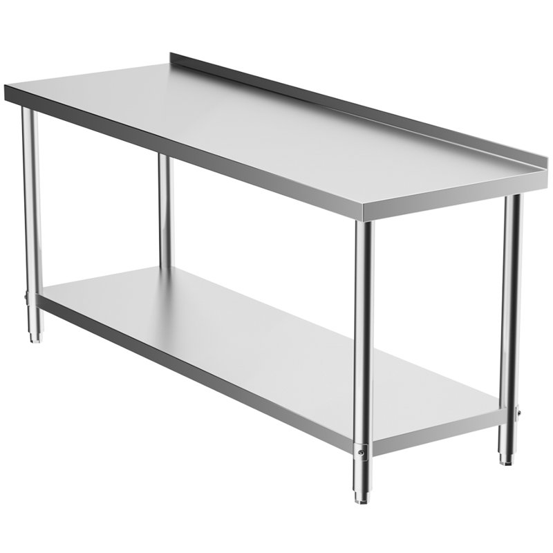 Metal Kitchen Island, 80cm H x 180cm W x 60cm D