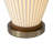 Santa Clara Bone Porcelain Table Lamp with Nightlight - 30", Weathered Brass and Walnut, 4-Way Rotary Switch
