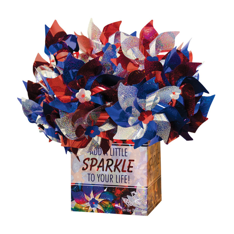 Moulinet avec paquet, Mylar patriotique