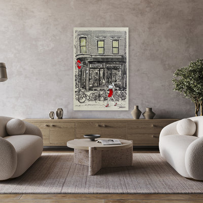 Illustration de paysage contemporain Coffee Place croquis urbain