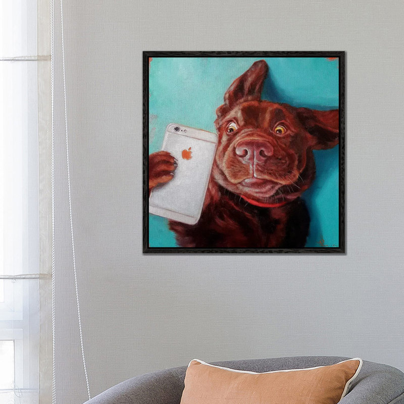 Lucia Heffernan - Print on Canvas, Black Floater Framed, 66.04 cm H x 66.04 cm W x 4.445 cm W