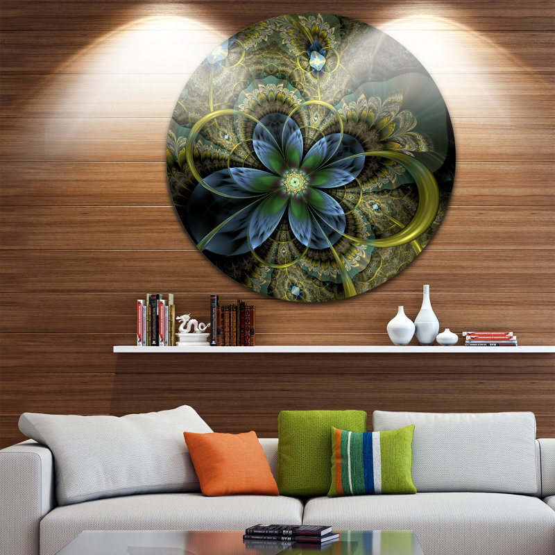 «Light Fractal Flower and Butterfly», impression sur métal, H 23 po x l 23 po x P 1 po