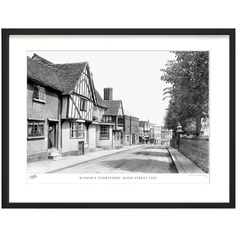 Bishop's Stortford, High Street 1922 by Francis Frith - Single Picture Frame Print, 45cm H x 60cm W x 2.3cm D