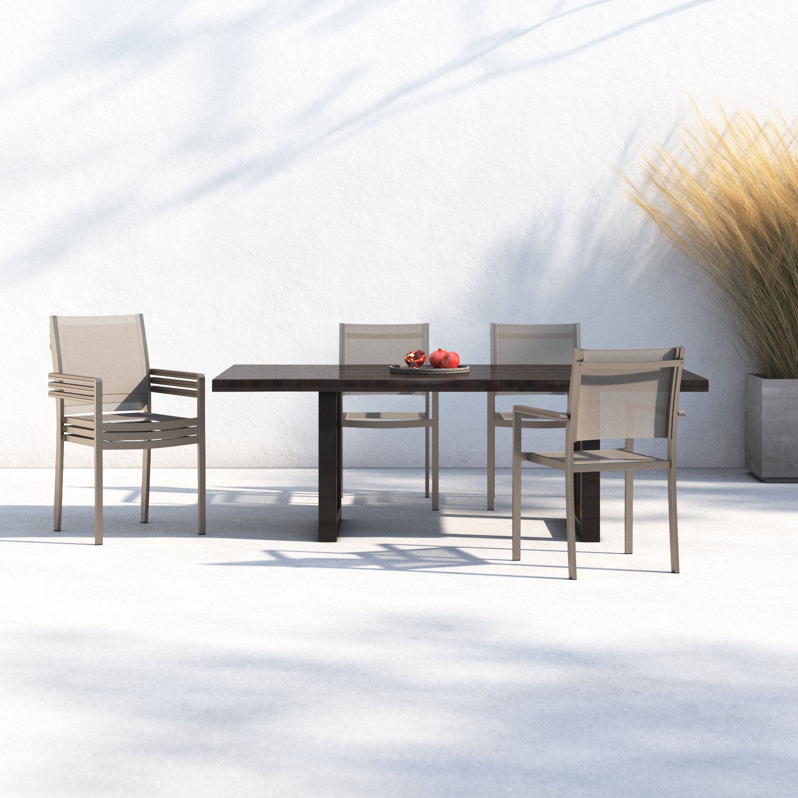Wade Logan® Aynura Stackable Patio Armchair, Gray