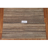 One-of-a-Kind 4'10" X 5'9" New Age Wool Area Rug in Brown