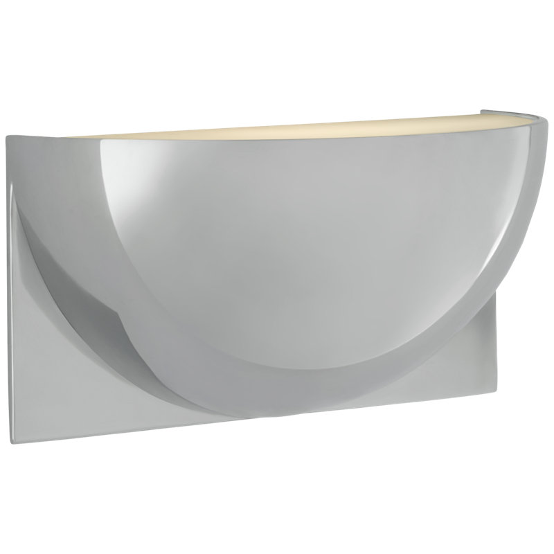 Peter Bristol Quarter Sphere Small Up Light, Polished Nickel