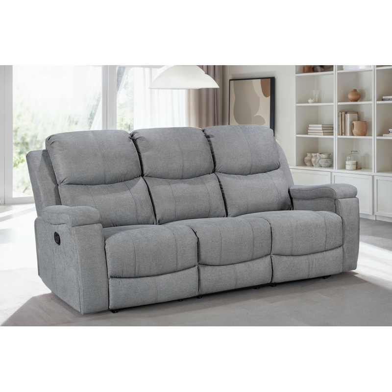 Reclining Sofa, Dark Grey, 3