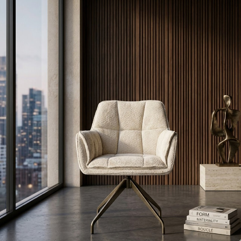Chaise de salle à manger Hugo, Beige