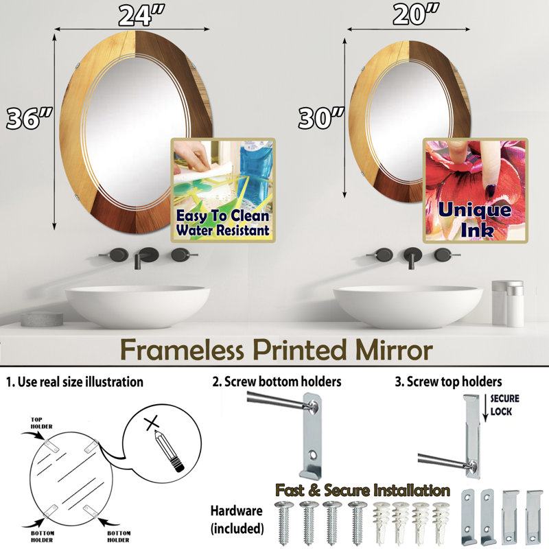 Miroir Harters, 36 po x 24 po